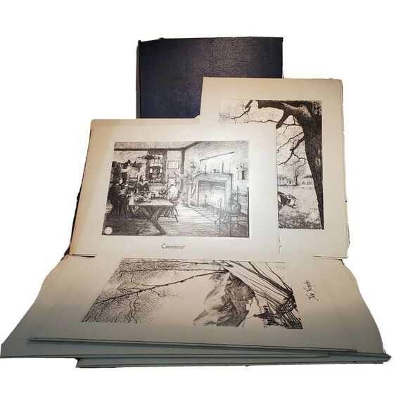 Life In Colonial America By Gene Matras Commemorative Art Series 1776-1976 Lot 8 - Picture 1 of 9